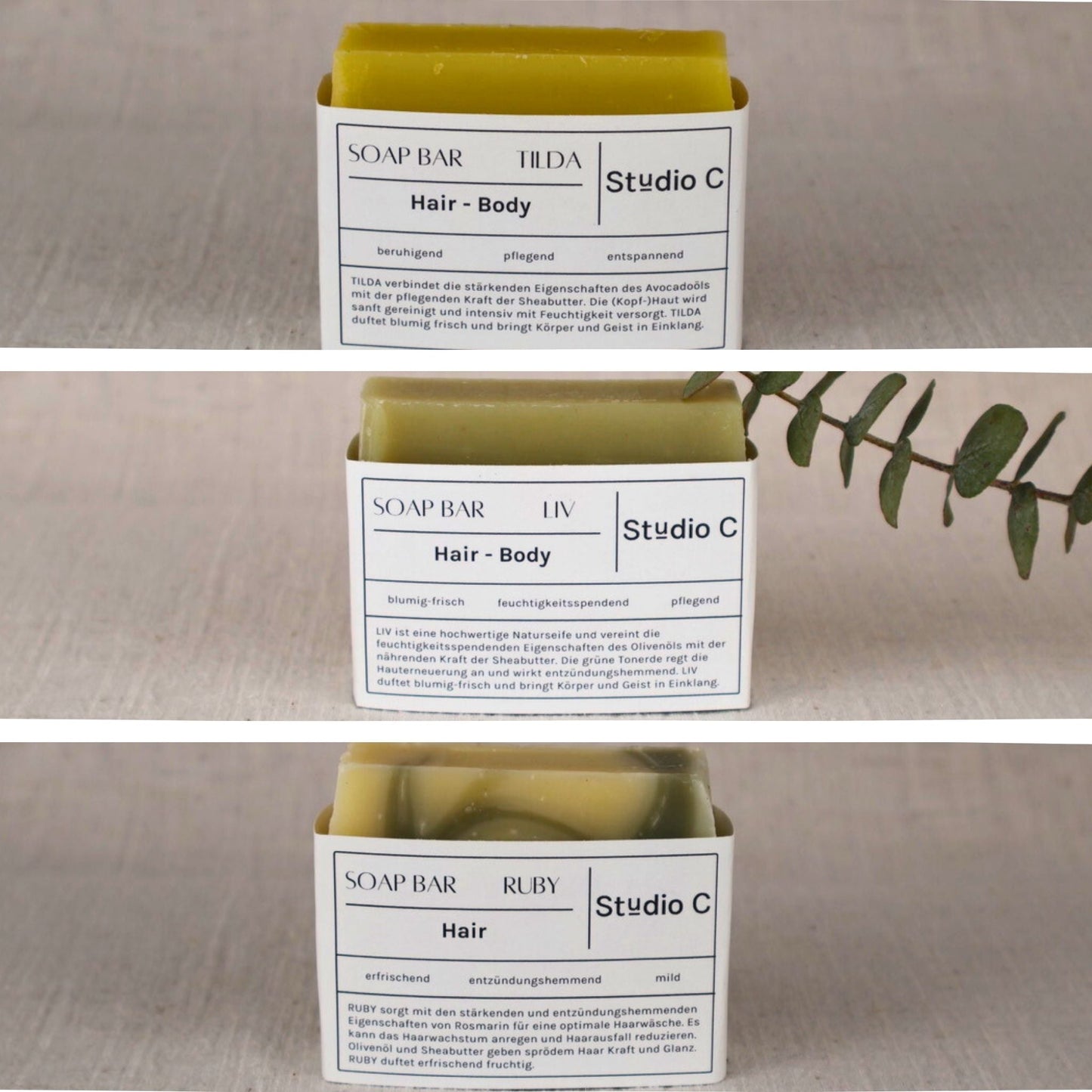 Naturseifen Bundle GREEN COLLECTIVE - Studio C