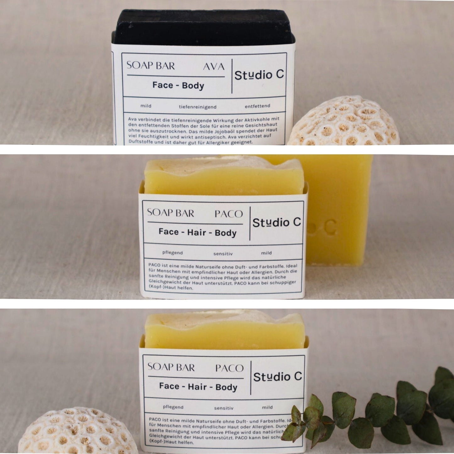 Naturseifen Bundle: THE PURE ONES - Studio C